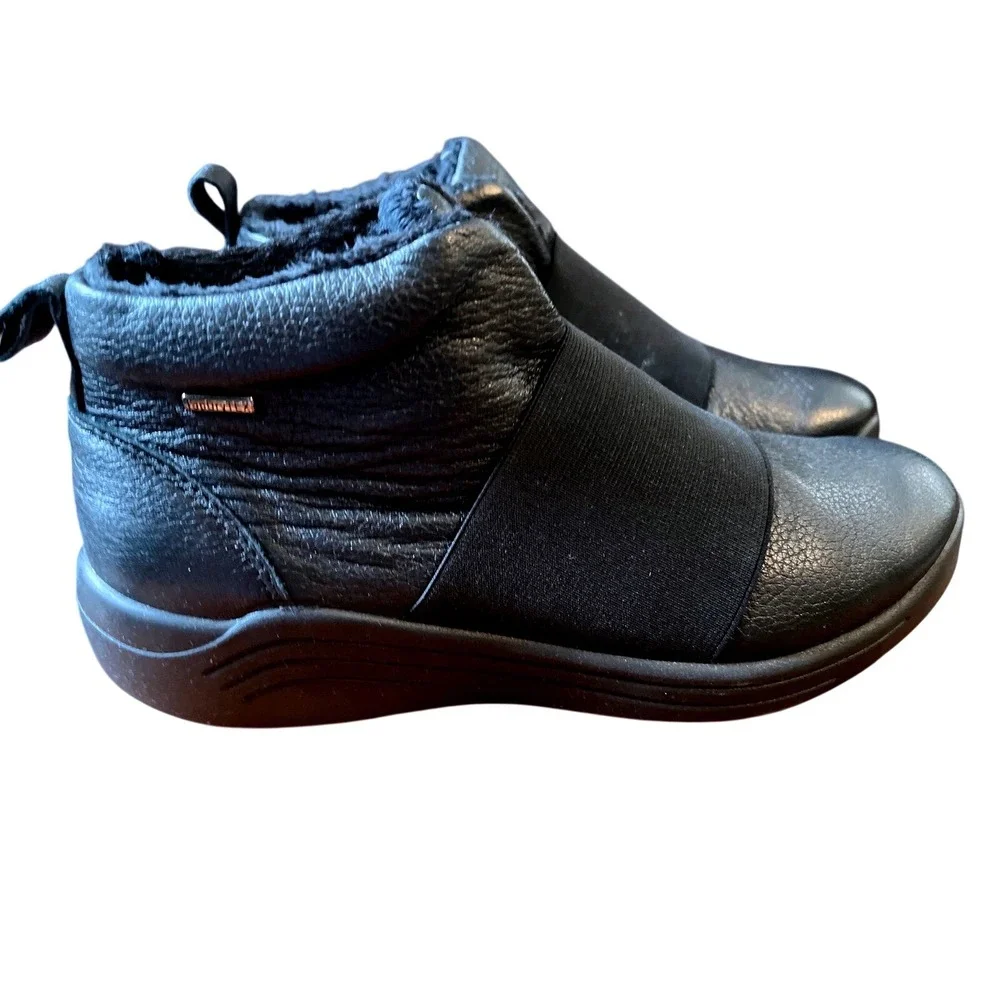 Romika Topdry Tex Waterproof Leather Ankle Boots Black Winter Shoes EU 36/US 5.5